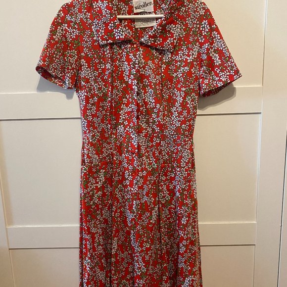 Red Flower Dress - Picture 1 of 4